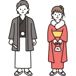 Coming Of Age Ceremony Adult Men And Women SVG Icon